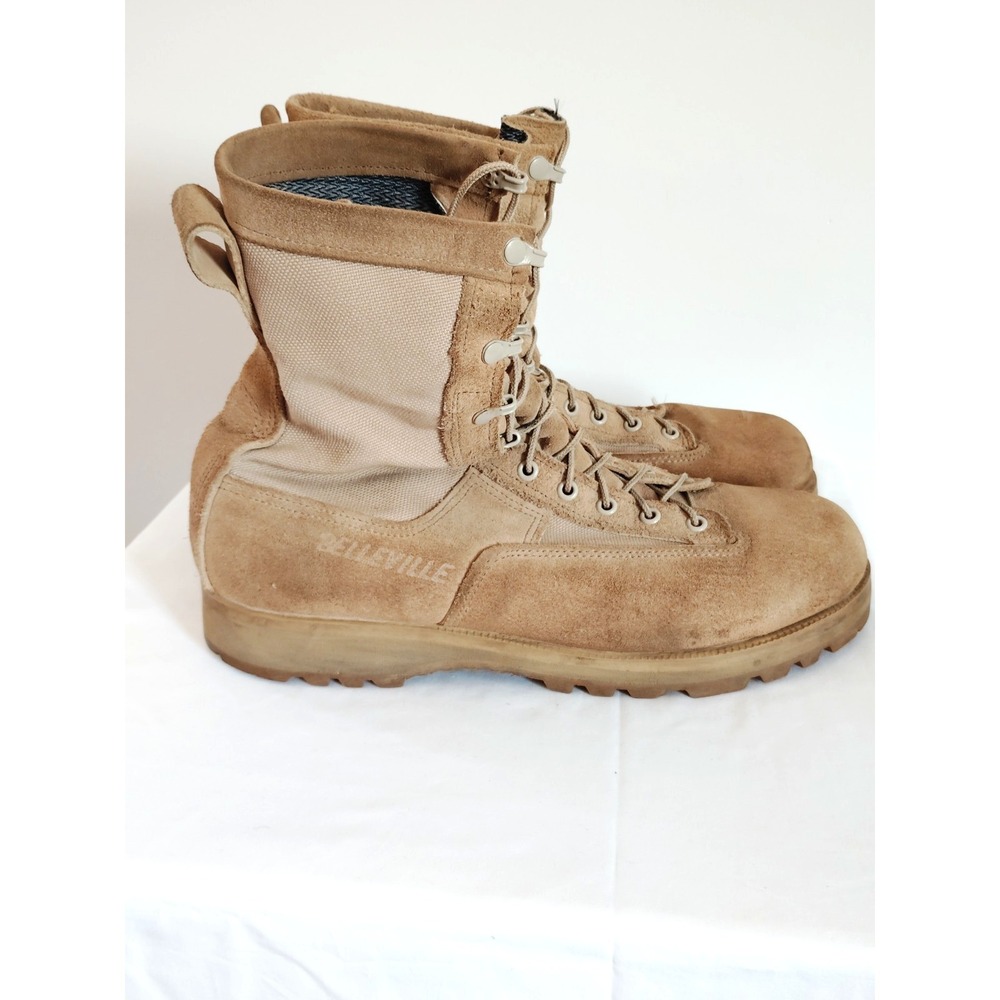 Belleville 790G Beige Suede Soft Toe Tactical Combat Boots Vibram Sole Size 12R*